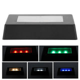 Color-Changing LED Display Base with USB Cable - Light Stand for 3D Crystals & Jewelry