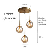 Nordic Modern Glass Pendant Lights LED Hanging Lamp for Kitchen Dining Room Bedroom Nordic Pendant Lamps Home Lighting Fixtures