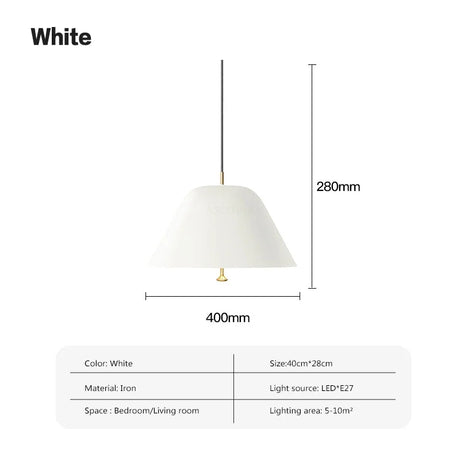 Nordic Iron Pendant Light For Restaurant Bar Dining Rooms Acrylic E27 Hanging Lamps Study Bedroom LED Ceiling Décor's Illumination