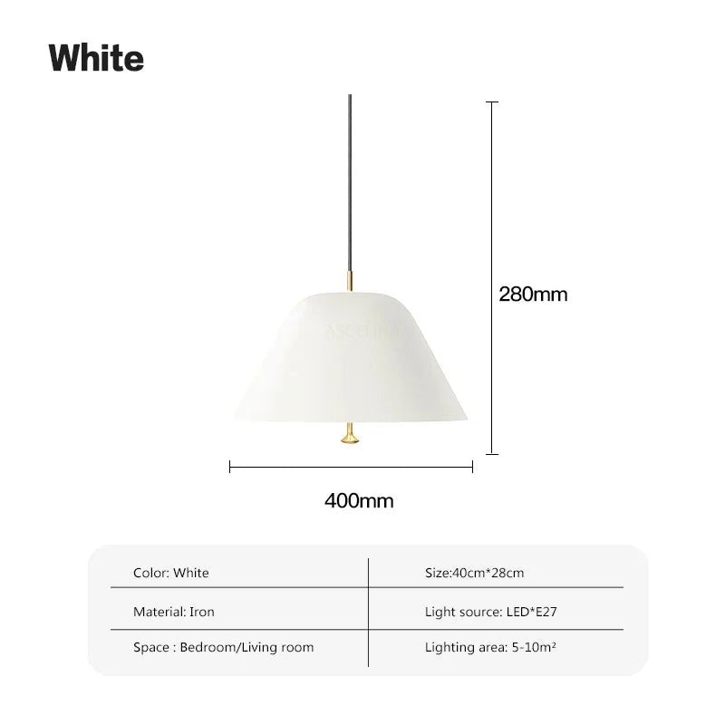 Nordic Iron Pendant Light For Restaurant Bar Dining Rooms Acrylic E27 Hanging Lamps Study Bedroom LED Ceiling Décor&#39;s Illumination