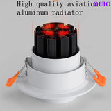 2025 New Style Zoom Beam Angle Adjustable 15-60 Degree Recessed Dimmable LED Downlight 10W12W15W18W20W24W COB Ceiling Spot Light