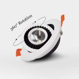 Recessed 360° Rotating Dimmable COB LED Downlights 7W 9W 12W 15W 18W 20W Ceiling SpotLights AC85~265V Lobby Living Room Bedroom