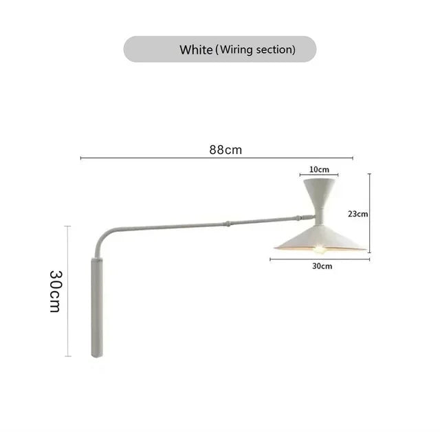 Rotary Wall Lamp Sconce Light  Adjustable Up and Down Lighting For Living Room Bedroom