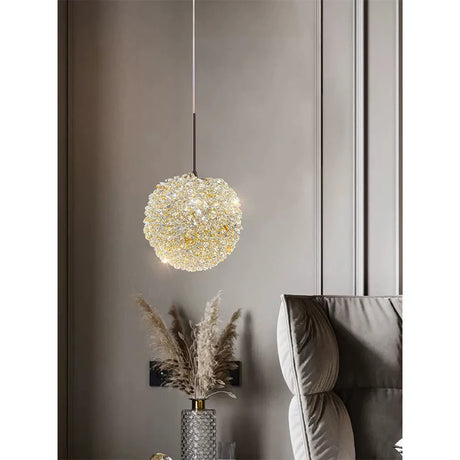 Light luxury postmodern cherry crystal chandelier living room bedroom bedside lamp restaurant creative small chandelier