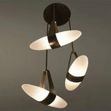 Nordic Ceiling Chandelier Creative Modern Home Decoration Belt Glass Led Lights Living Room Dining Bedroom Salon Lustre Lighting
