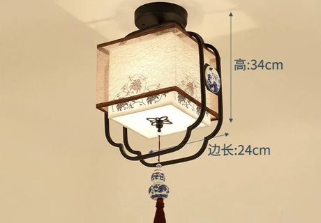 Corridor Warm Ceiling Light Hotel Villa Hotel Entrance Foyer Entrance Balcony Light