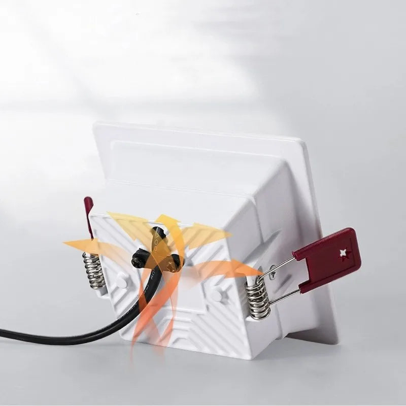 1pcs LED panel recessed LED downlight 9W 15W 18W 24W 30W square round LED ceiling light AC110V -220V