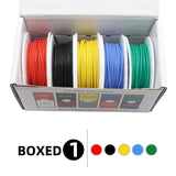 Heat Resistant Flexible Silicone Wire 5 Colors Mix Kit - 30/28/26/24/22/20/18/16AWG Stranded Cable Electrical Tinned Copper Wires