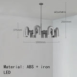 Modern Rotatable LED Pendant Lights Black Orange Gray Metal Dining Room Foyer Bedroom Lamp Fixtures Wire Adjustable
