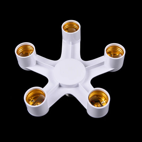3/4/5 In 1 E27 Bulb Adapter Splitter Pendant Lamp Holder Screw Lighting Fixture