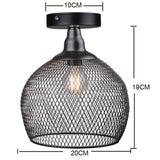 Electroplating modern  metal cage pendant lamp,vintage  rose gold birdcage creative hanging lamp for restaurant living room