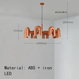 Nordic Creative U Shaped Pendant Light Restaurant Living Room Bedroom Personalized Minimalist Led Designer Decorative Chandelier