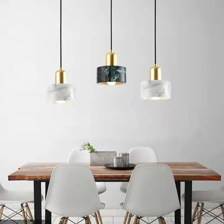 Modern Minimalist Marble Dining Room Chandelier Living  Bedroom   Decoration Led Pendant Lighting For Home