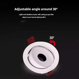 Led Spotlight Small Beam Angle 3 8 15 24 Degree Spot Light Recessed Round Atmosphere Dining Table Ultra-thin White Black 85-265V