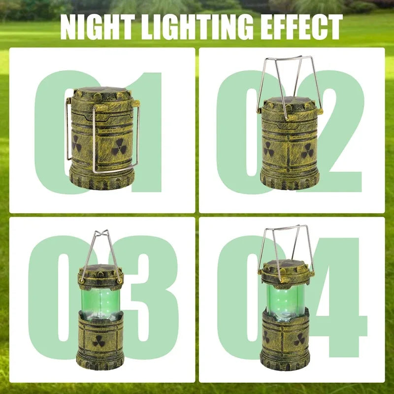 Simulation Nuclear Reactor Lantern & Handheld Camping Light - LED Night Light Ornament for Halloween, Home Decor & Unique Gifts
