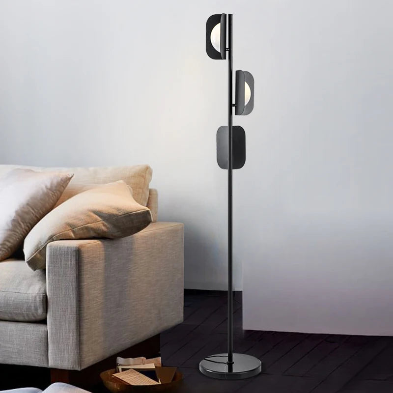 Nordic Minimalist Living Room Sofa Staircase Corner Light Dining Room Bedroom Decoration Long Pole Long Arm Marble G9 Floor Lamp
