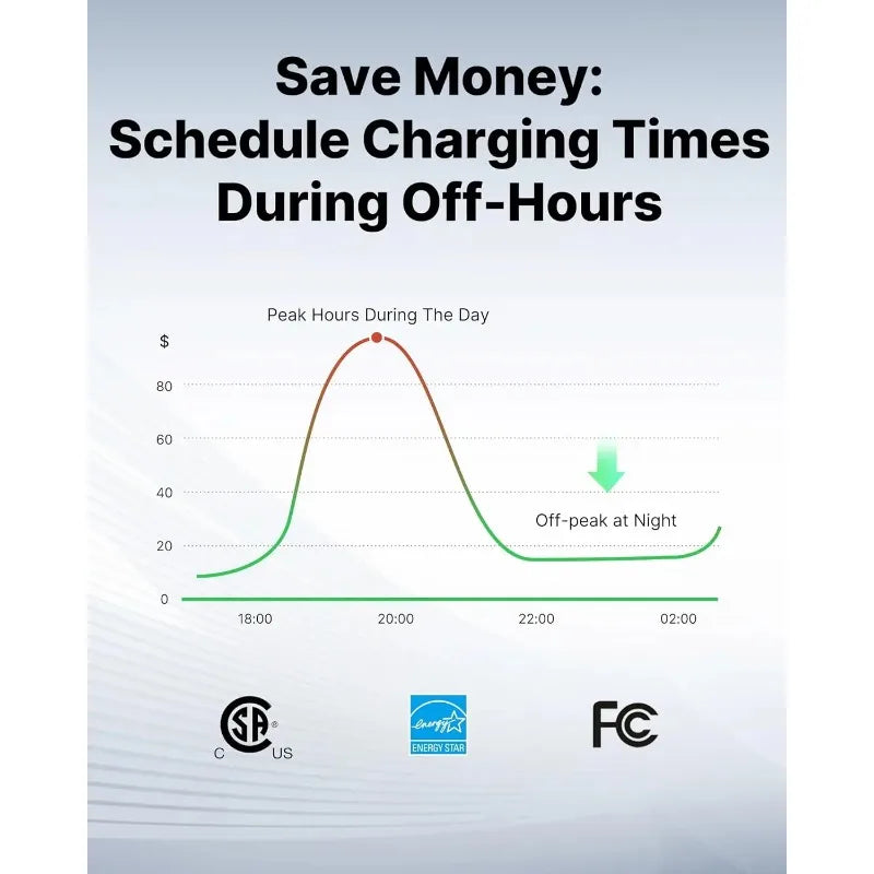 Autel Home Level 2 EV Charger up to 50Amp, 240V, Indoor/Outdoor Car Charging Station, Flexible 25-Foot Cable,Hardwired, Silver