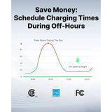 Autel Home Level 2 EV Charger up to 50Amp, 240V, Indoor/Outdoor Car Charging Station, Flexible 25-Foot Cable,Hardwired, Silver