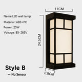 Led Outdoor Wall Light Waterproof IP65 Motion Sensor Led Outdoor Lighting Porch Lights Balcony Garden Lights Outdoor Wall Lamp