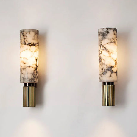 Chinese Style Postmodern Marble Wall Lamp Nordic Minimalist Living Room Bedroom Study Aisle Corridor Porch Indoor Lighting