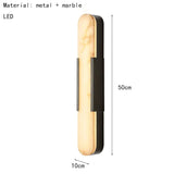 Natural Spanish Marble Wall Light LED Copper Bedroom Reading Wall Lamp Stair Aisle Dining Room Parlor Sconce Dropshipping LED