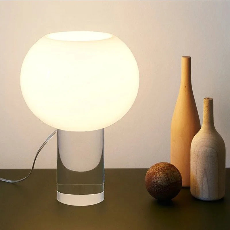 Buds table lamp Retro White Glass Desk Light Romantic Nordic Home Living Room Dining Table Study Bedroom beside mooding lamp