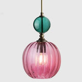 Modern stained glass chandelier Restaurant bar bedside creative bedroom personality model room Pendant lamp home decor Light