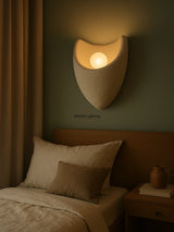 2026 Latest Nordic Lamps Middle-aged Style Wabi Sabi Style Coffee Shop Creamy Wall Lamp Resin Bedside Reading Light Home Decor