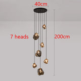 Modern LED Staircase Chandelier - Luxury Long Pendant Light for High Ceilings