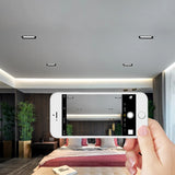 12W LED Indoor Panel Light Hotel Aisle Aluminum Recessed Lighting Grille Ceiling Lamp Fixture Living Room Black/White Finish