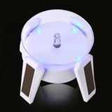 Airship UFO 360-Degree Electric Rotating Display Stand - Solar & Battery Dual-Use Turntable