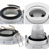 IP44 Zinc Alloy with Glass Lens GU10 LED Spotlight Fitting Mounting Frame White Satin nickel Round Ceiling Lamp Fixture