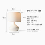 Japanese Minimalist Retro Wabi-sabi Resin Table Lamp LED E27 Home Decor Desk Lights Living Room Cabinet Table Bedside Bedroom