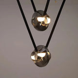 Italy New Designer Luxury Glass LED Pendant Lamp Living Room Bedroom Bar Restaurant Leather Chandelier Interiordecor Lighting