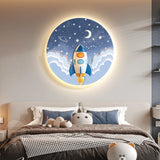Children's Room Decoration Painting Wall Lamp Girls' Room Hanging Painting New Creative Cartoon Castle Lamp Painting bedroom LED