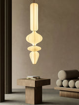 Nordic Silk Pendant Lamp For Staircase Living Room Loft Italian Designer White Silk Pendant Lights Led Hanging Chandelier