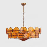 Italian Bauhaus Amber White Art Glass Chandelier E14 Pendant Light Living Room Kitchen Island Hanging Lamp Lighting Fixture LED