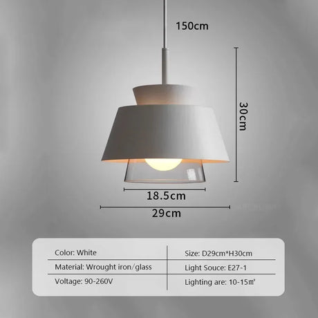 Loft Vintage Iron Glass Pendant Light creative restaurant metal Glass coffee shop hallway bar desk study decorative chandelier