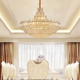 LED Luxury Light Fixture Lustre Crystal Ceiling Chandeliers Hanging Lamps Modern Decor High-end Home Appliance for Dining Room