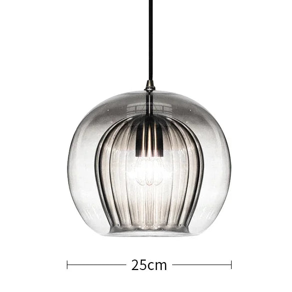 Nordic Modern Glass Pendant Lamp - Minimalist Kitchen Island Hanging Light