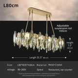 Luxury Crystal Chandelier Living Room High Ceiling Pendant Light Dining Room Hanging Lighting Fixtures Lustre