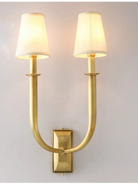 2 heads Wedding decoration wall sconce buckhorn Lamp dressing room led Mirror light dining room Bar Copper indoor wall lighting