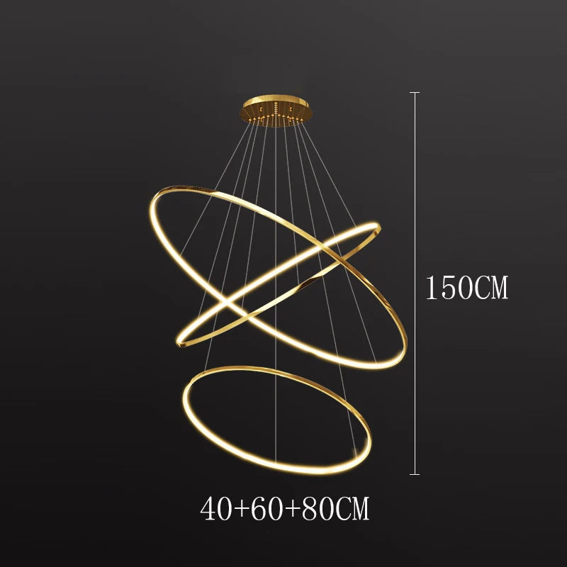 Modern LED Pendant Light for Living Room - Luxury Home Decor Chandelier