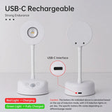 Wireless Motion Sensor LED Night Light (USB Rechargeable) - Stick-On Indoor Wall Lamp Fixture for Kitchen Cabinets, Bedroom, Living Room & Mural Display