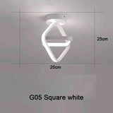 Household LED Chandelier Three Colors Lamp Modern Style Ceiling Lamp Bedroom Light Surface Installation 85-265V Dining Room Lamp