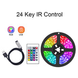 Led Strip Lights Bluetooth Usb Led Strips 5050 Music Sync Rgb Strip 5V Flexible Neon Light Strip For TV Black lights Decoration