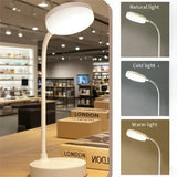 Rechargeable Table Lamp USB Plug Desk Lamp Reading Book Night Light LED 3 Modes Dimming Eye Protection Light Bedside Led Lamps