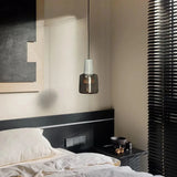 Nordic Simple White Marble LED Pendant Lamp For Bedroom Dining Room Bathroom Bedside Stone Decoration Small Chandelier Lights