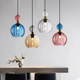 Modern stained glass chandelier Restaurant bar bedside creative bedroom personality model room Pendant lamp home decor Light