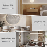 Dimmer Light Switch Rotary Knob Glass Frame Panel Mechanical LED Dimmable Switch Wall Mounted Switches EU Russia Switches